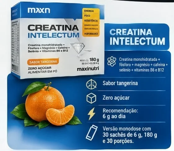Creatina MXN Intelectum Sachê 30 x 6g