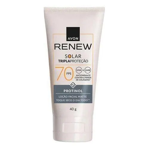 Protetor Solar Renew Tripla Proteção FPS 70 com Protinol